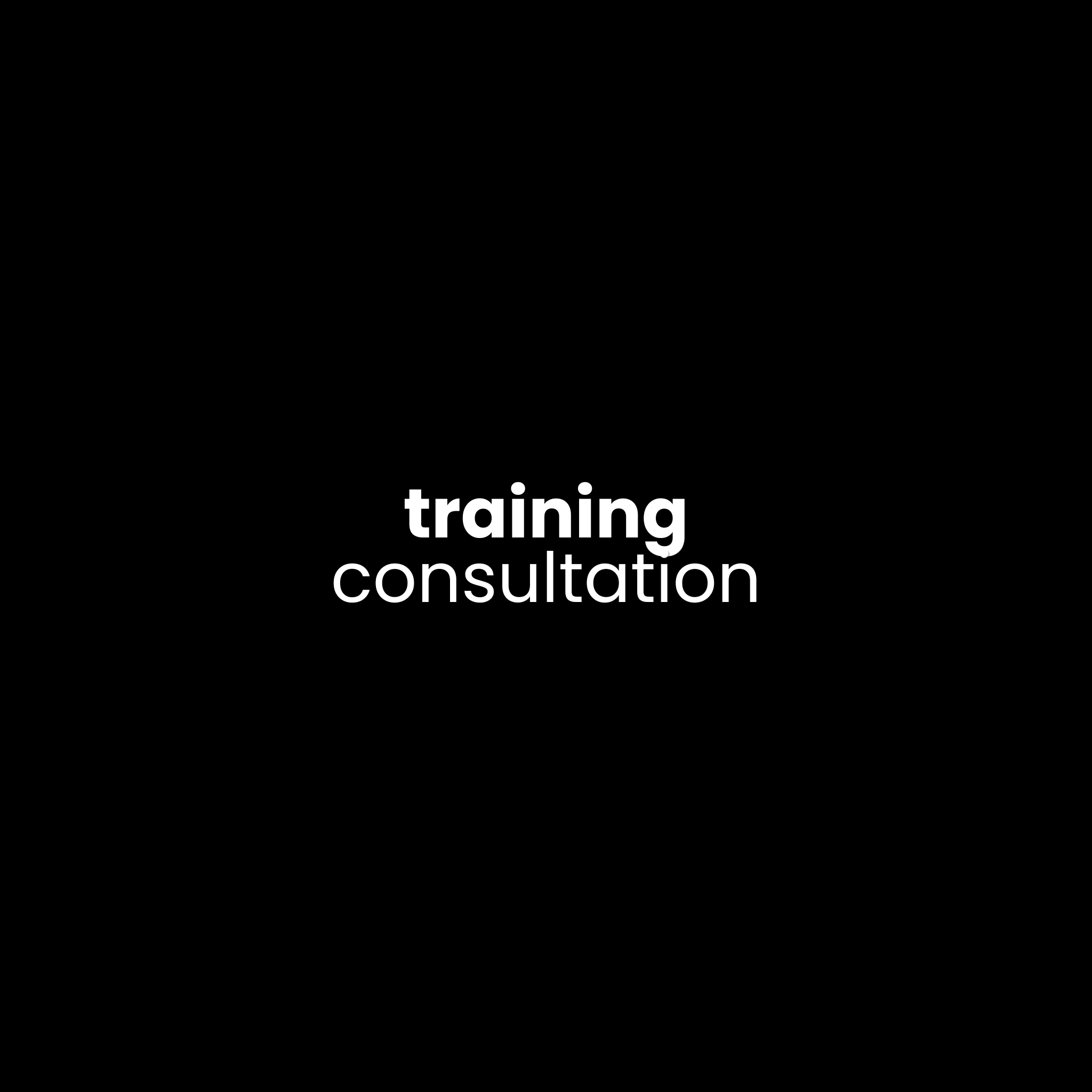 Training Consultation